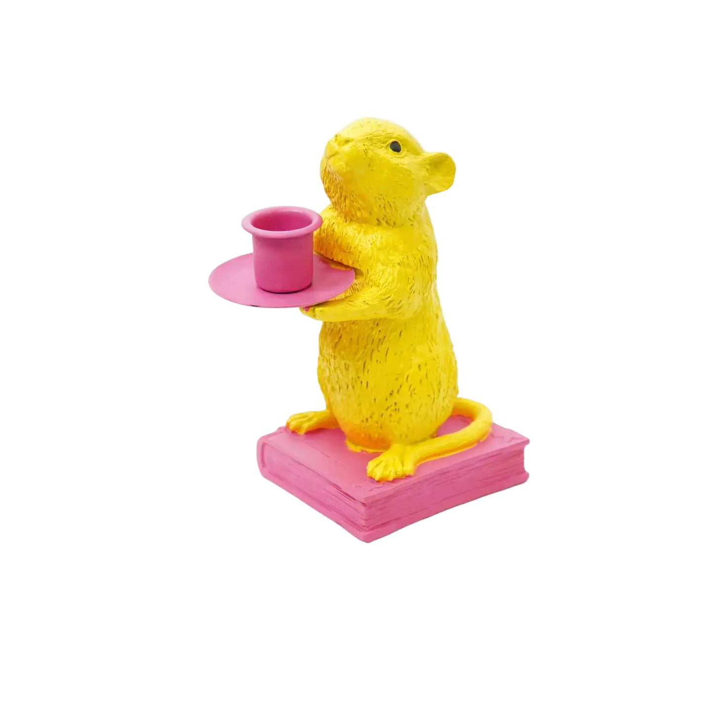Kandelaar - Mighty Mouse Geel/Roze