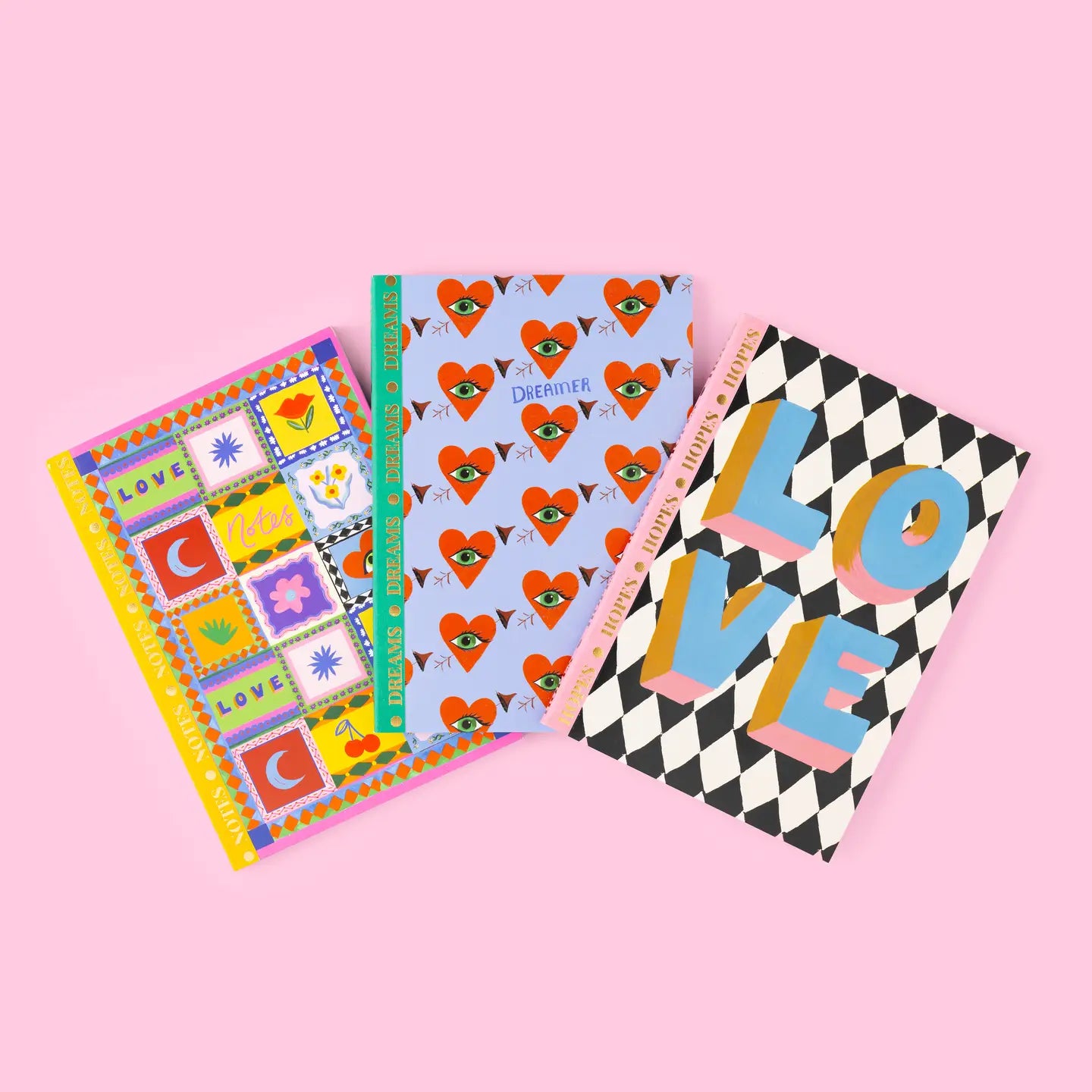 Notitie boekjes A5 - Hopes, Notes & Dreams Set