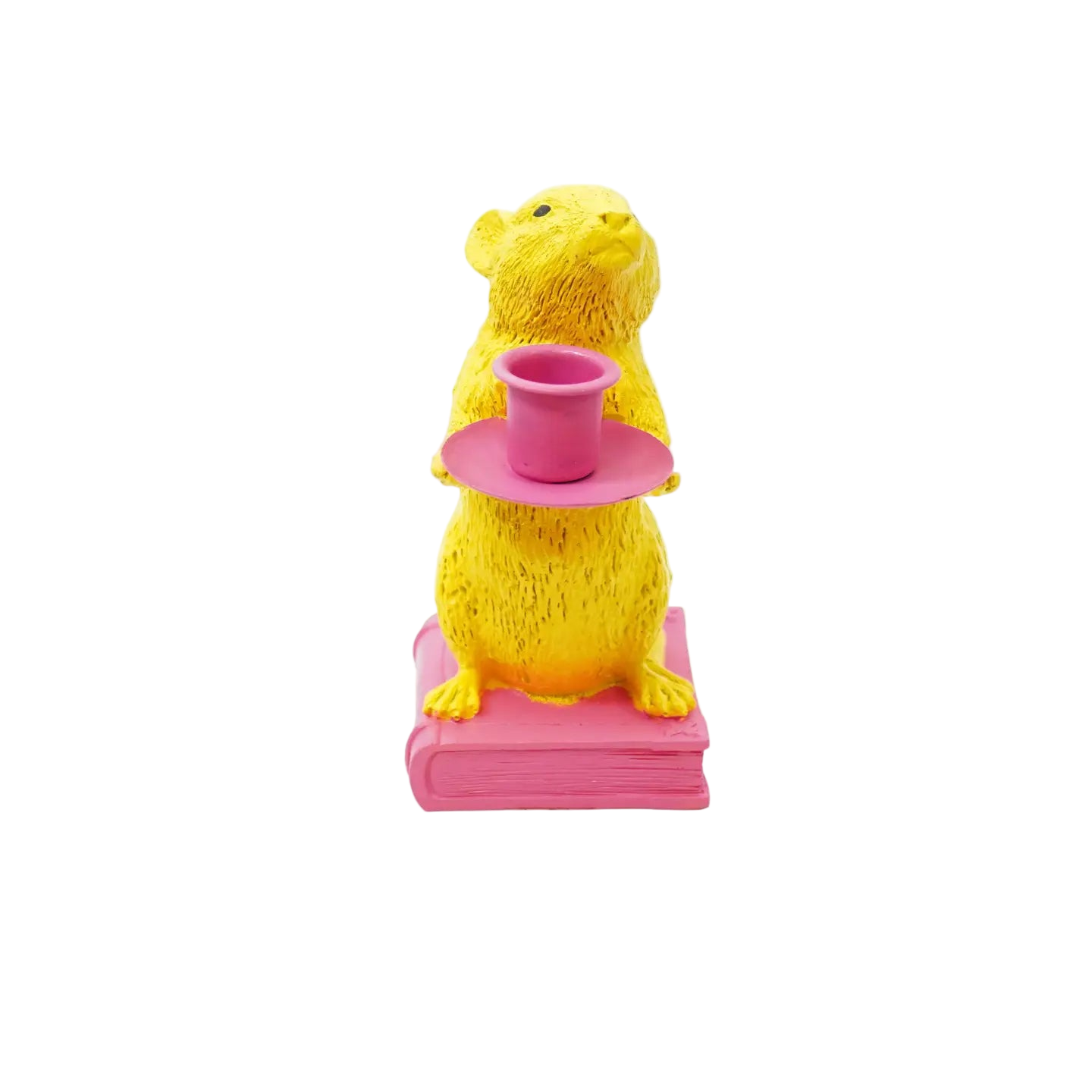 Kandelaar - Mighty Mouse Geel/Roze